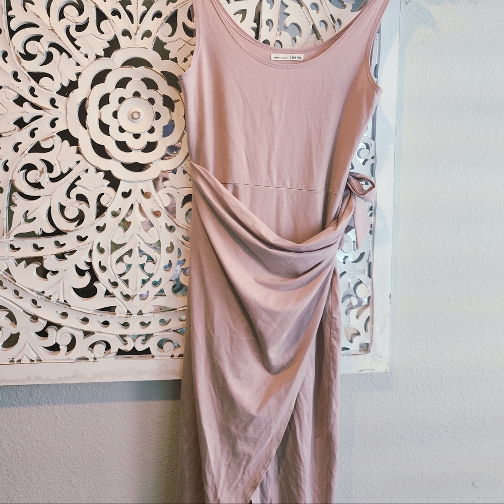 REFORMATION JEAN KAILA MIDI DRESS WRAP STYLE NWOT SIZE SMALL - Picture 12 of 15
